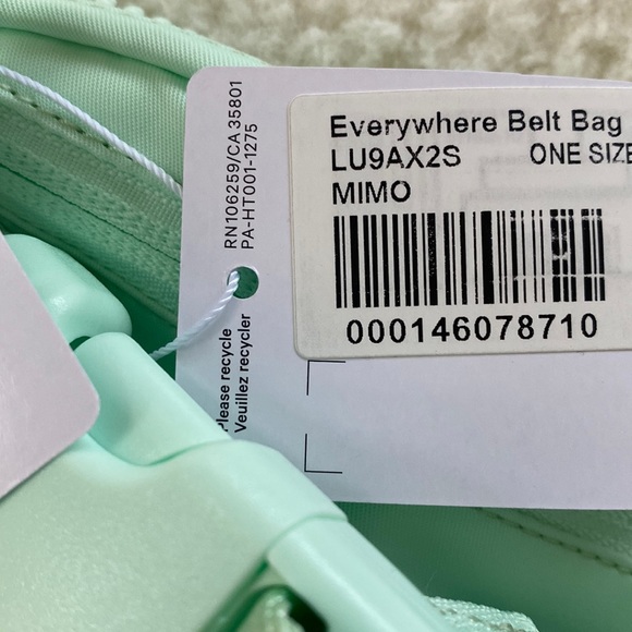 β€οΈ Lululemon Everywhere Belt Bag Mint Moment NWT - Picture 6 of 6